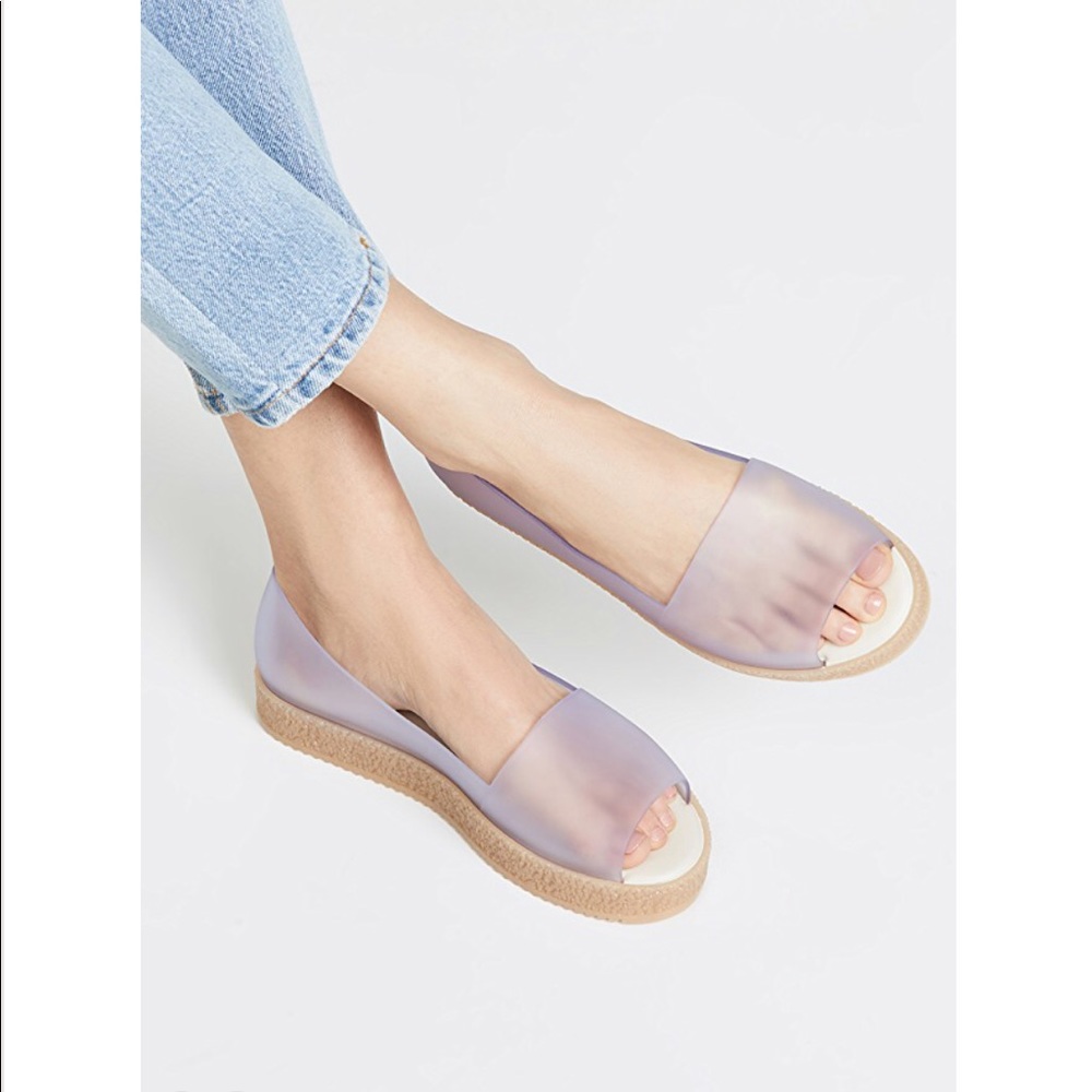 Melissa Puzzle peep-toe flats